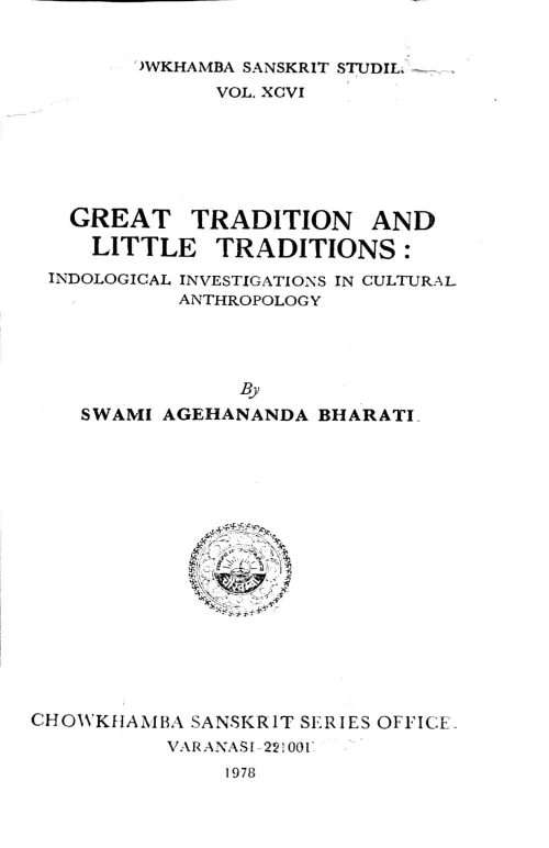 Great Tradition & Little Traditions